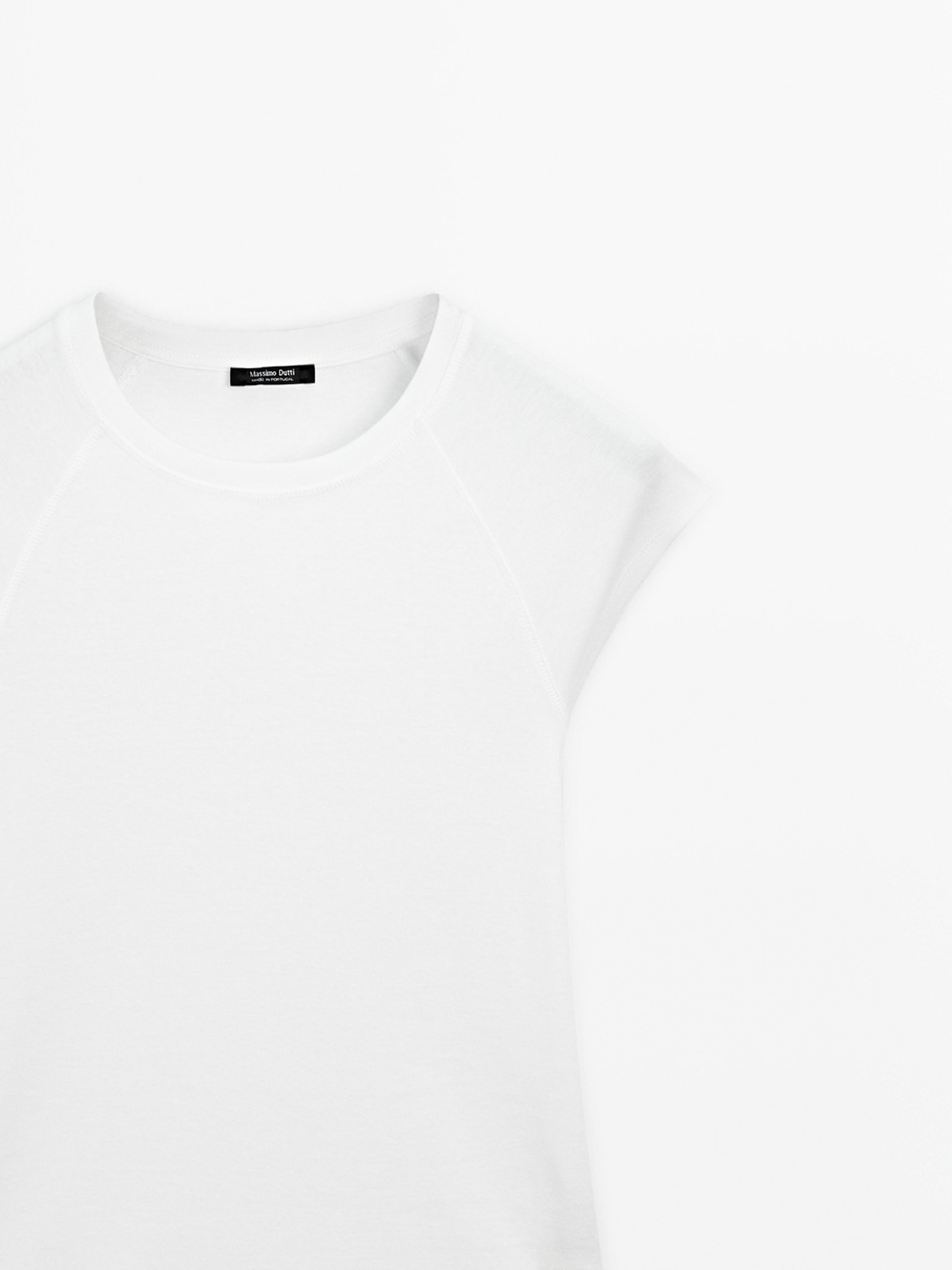 T-shirt à manches courtes raglan en coton